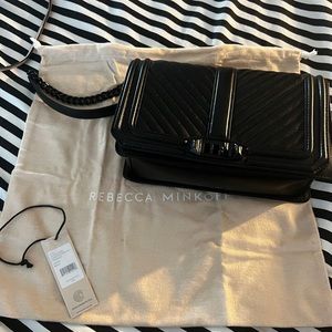 Rebecca Minkoff Crossbody Love bag with tag and duster bag